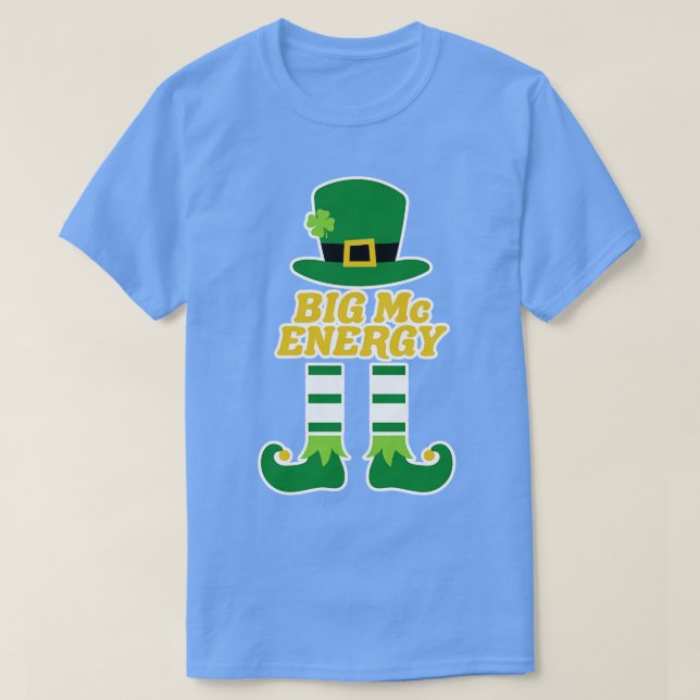 Camiseta Grande Dia de São Patrício de Sobrenome irlandês d (Frente do Design)