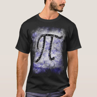 Camiseta grande do t-shirt do símbolo do pi barbeado