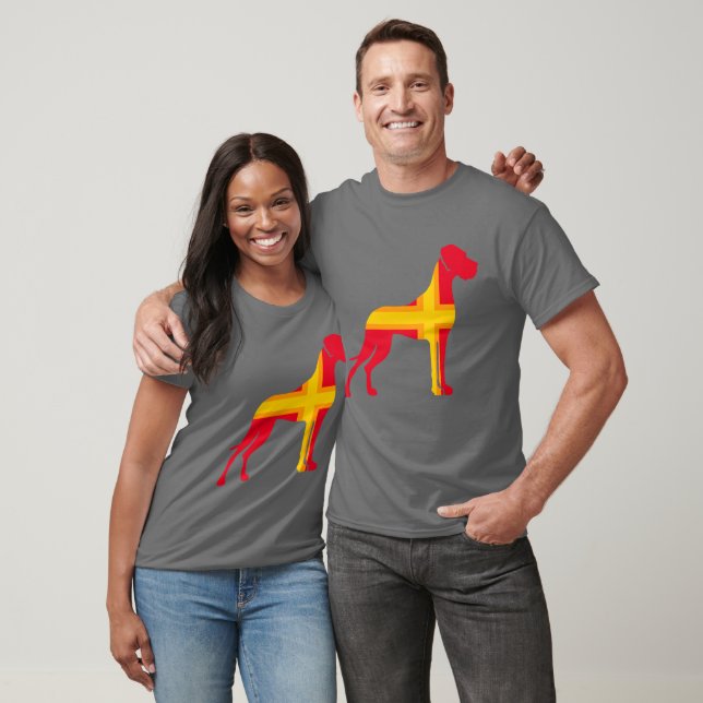 Camiseta Grande Dogue Vermelho (Unissex)