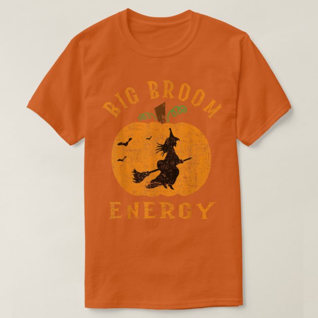 Camiseta Grande Energia de Broom - Testemunha Grande e Engr (Frente do Design)