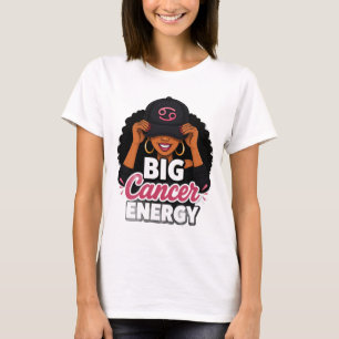 Camiseta Grande Energia de Câncer Magia Negra PNG Zodíaco 