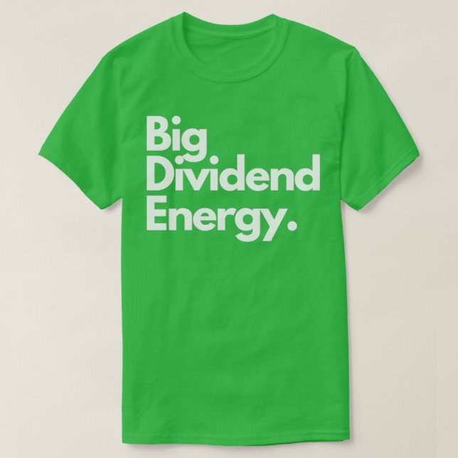 Camiseta Grande Energia Dividendo (Frente do Design)