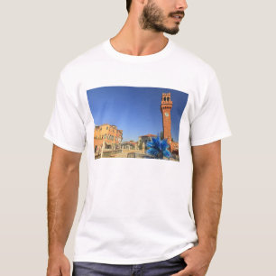 Camiseta Grande Estátua de Vidro e Torre Sino, Itália