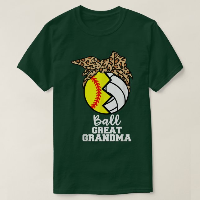 Camiseta Grande Excelente de bola vovó Funny Sofball (Frente do Design)
