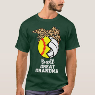 Camiseta Grande Excelente de bola vovó Funny Sofball