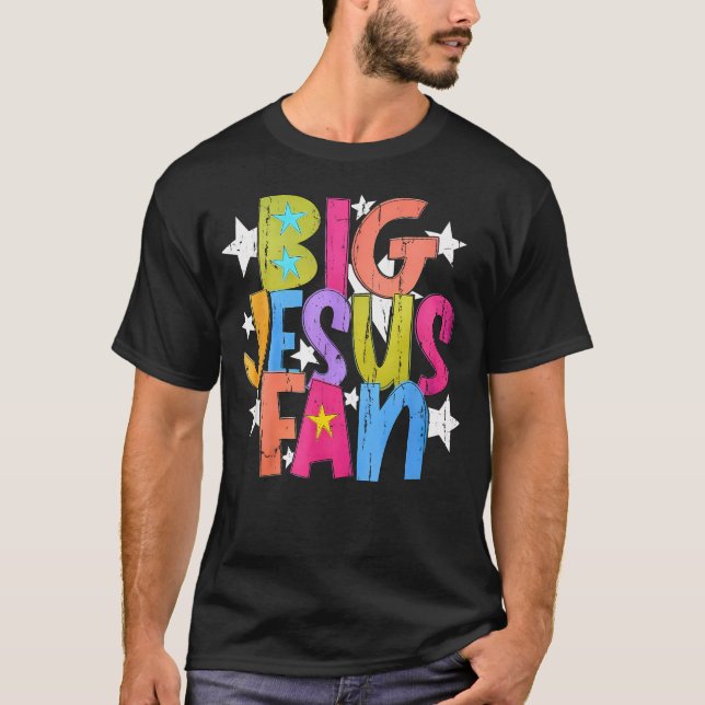 Camiseta Grande Fã de Jesus Religioso (Frente)