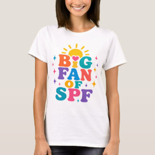 Camiseta Grande fã de proteção solar SPF no verão