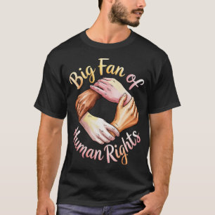 Camiseta Grande Fã do Apoio à Imigração pelos Direitos Huma