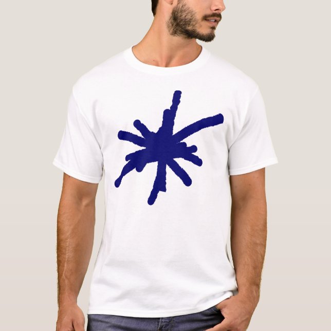 Camiseta Grande Faísca - Azul Naval Profundo (Frente)