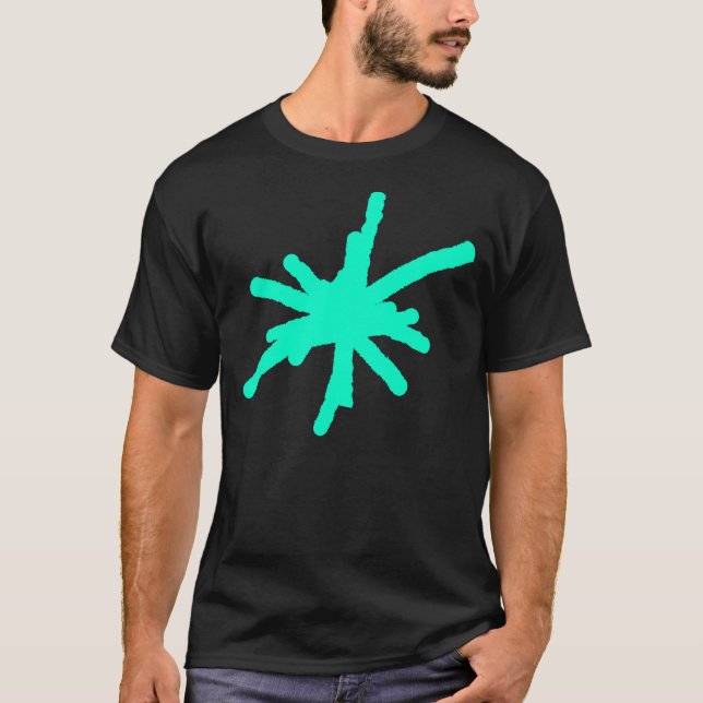 Camiseta Grande Faísca - Turquesa (Frente)