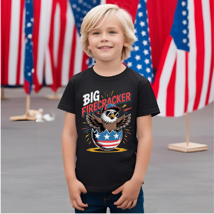 Camiseta Grande Firecracker 4 de julho Correspondendo 4 de