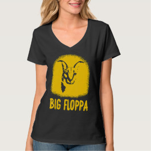 Camiseta Grande Floppa Cat Meme Cute Caracal aflição silhou