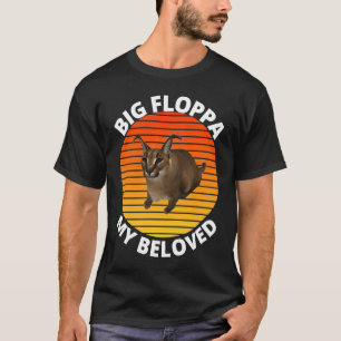 Camiseta Grande Floppa Meu Amado Gato Caracal Meme