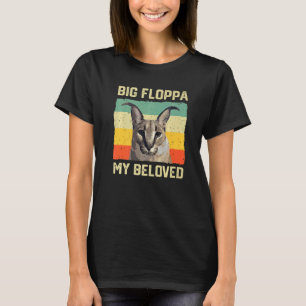 Camiseta Grande Floppa Meu Meme Amado Gato Caracal Fofo ret