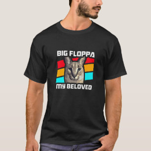 Camiseta Grande Floppa Meu Meme Amado Gato Caracal Fofo ret