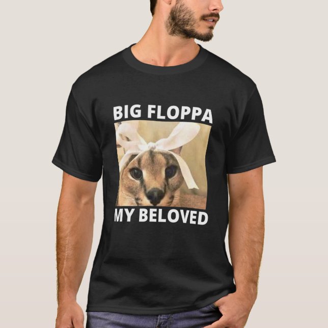 Camiseta Grande Floppa Minha Amada Rua Caracal Meme (Frente)