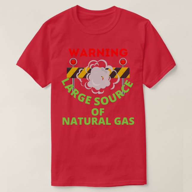 Camiseta grande fonte de gás natural 1 (Frente do Design)