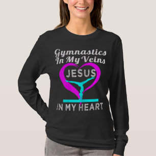 Camiseta Grande ginástica nas minhas veias Jesus no meu Pre