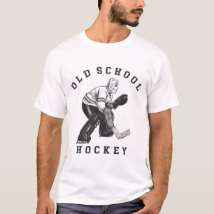 Camiseta Grande goleiro de hóquei vintage Logotipo de golei
