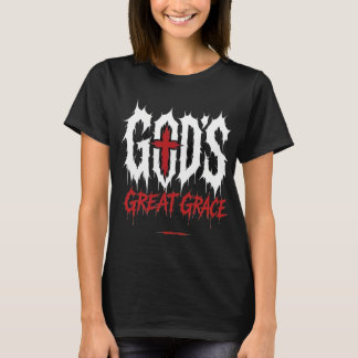 Camiseta Grande Graça de Deus Sp Cristão de Metal Extremo e