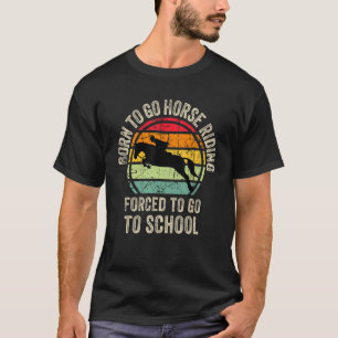 Camiseta Grande Gráfico de equitação para equestrismo do fi