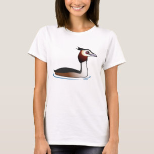 Camiseta Grande Grebe com crista