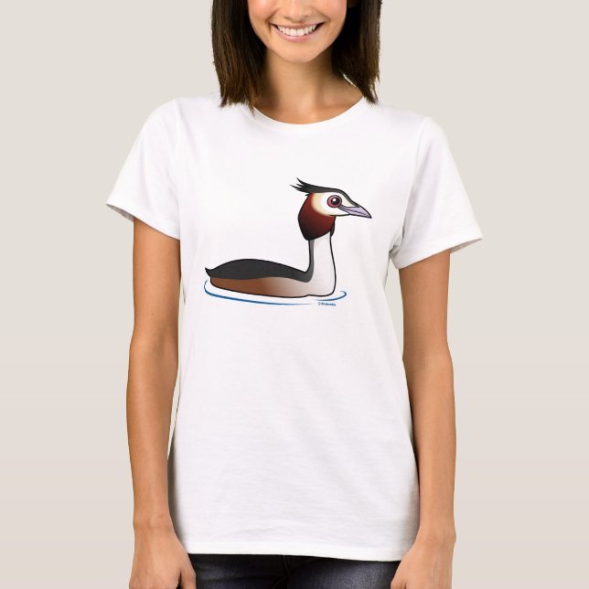 Camiseta Grande Grebe com crista (Frente)