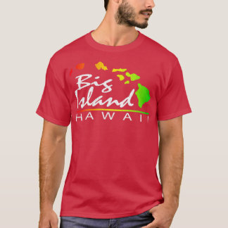 Camiseta Grande Ilha Hawaii vintage angustiada design
