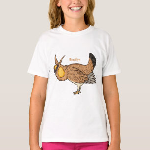 Camiseta Grande ilustração de desenho animado de frango pra