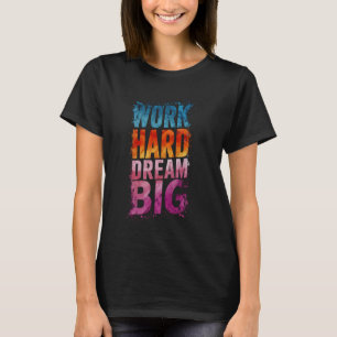 Camiseta Grande Inspiração de Hustle de Cotação Motivaciona