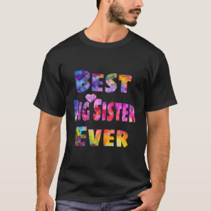 Camiseta Grande Irmã Dotada Ideia Melhor Irmã Grande Sempre
