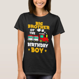 Camiseta Grande Irmão Da Família Aniversário De Comboio