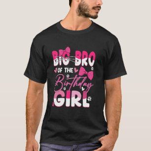 Camiseta Grande Irmão Da Gata Da Festa De Aniversário Famíl