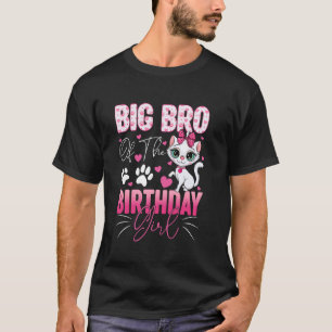 Camiseta Grande Irmão Da Gata Kitty Família Da Garota De An