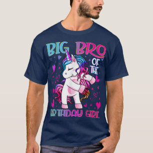 Camiseta Grande Irmão da Rapariga de Aniversário Fogando Un