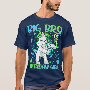Camiseta Grande Irmão da Rapariga de Aniversário Fogando Un