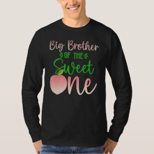 Camiseta Grande Irmão Do Aniversário Um Pêssego 1rua Verão 