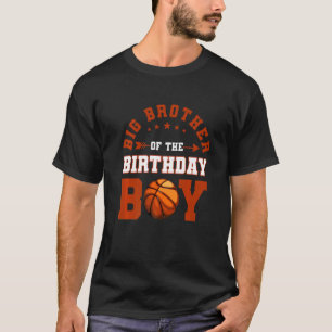 Camiseta Grande Irmão Do Baile De Basquete De Aniversário F