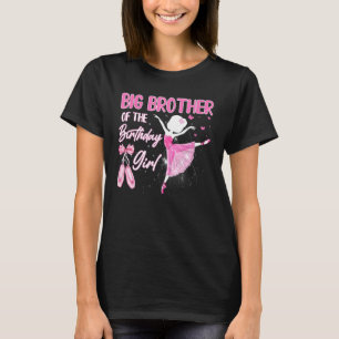Camiseta Grande Irmão Do Balé Ballerina, Rapariga De Aniver