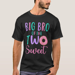Camiseta Grande Irmão dos Dois Irmãos Doces Aniversariante