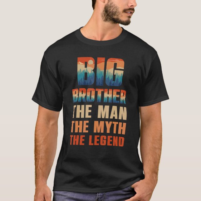 Camiseta Grande Irmão O Homem O Mito Os Homens Da Lenda (Frente)