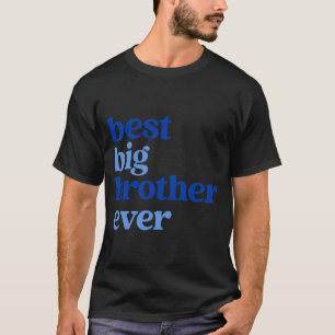 Camiseta Grande Irmão Sempre Cinza Com Texto Azul Meninos _