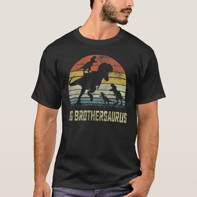 Camiseta Grande Irmão Surus Rex Dinossaur Grande Irmão 3 Cr (Frente)