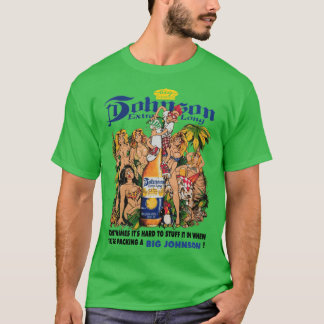 Camiseta Grande Johnson Impresso na parte de trás Unissex r