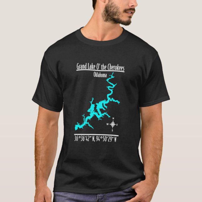 Camiseta Grande Lago dos Cherokees - Oklahoma_1 (Frente)