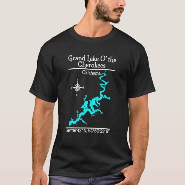 Camiseta Grande Lago dos Cherokees - Oklahoma_2 (Frente)