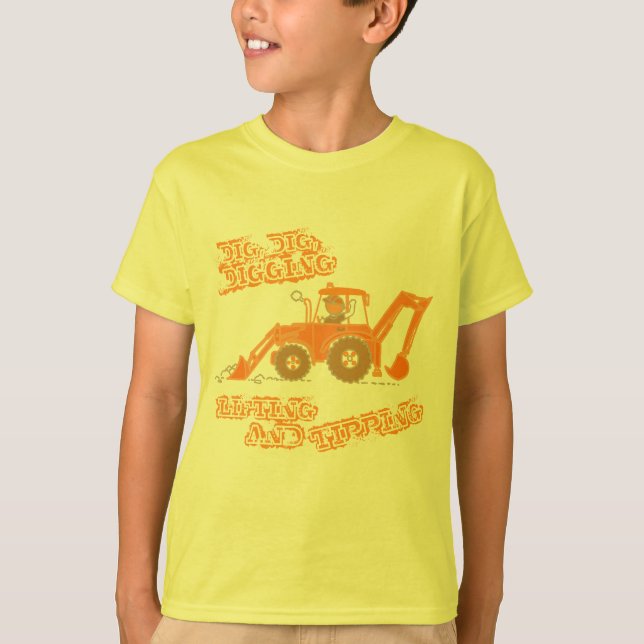 Camiseta Grande Laranja Digger (Frente)