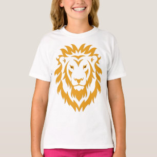 Camiseta Grande Leão Dourado Rugindo Simples
