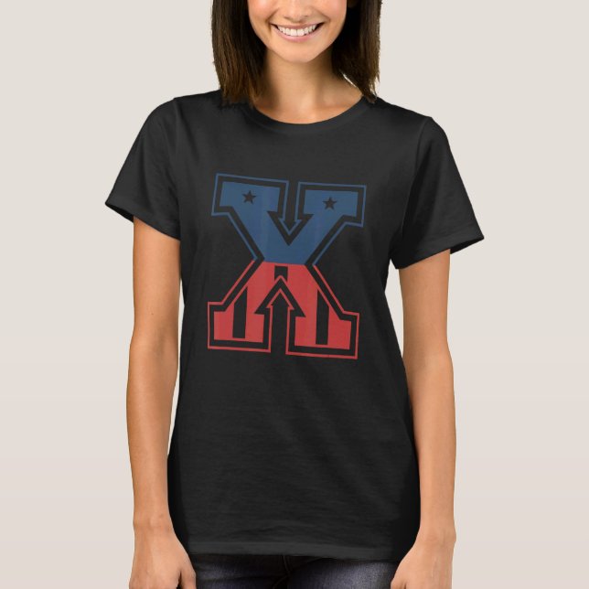 Camiseta Grande letra X (Frente)