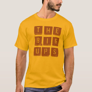 Camiseta Grande levanta o estêncil logo.ai